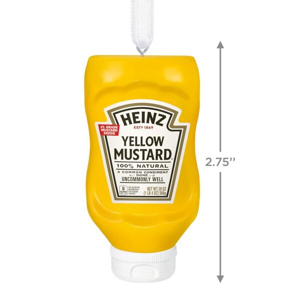 New! Heinz Yellow Mustard Hallmark Keepsake Christmas Ornament 2024 Condiment - Picture 3 of 5